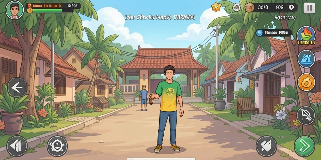 Berbagai item dan upgrade tersedia di toko game.