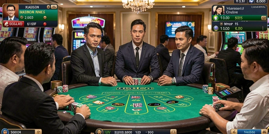 Deskripsi interaksi antar pemain dalam mode multiplayer.
