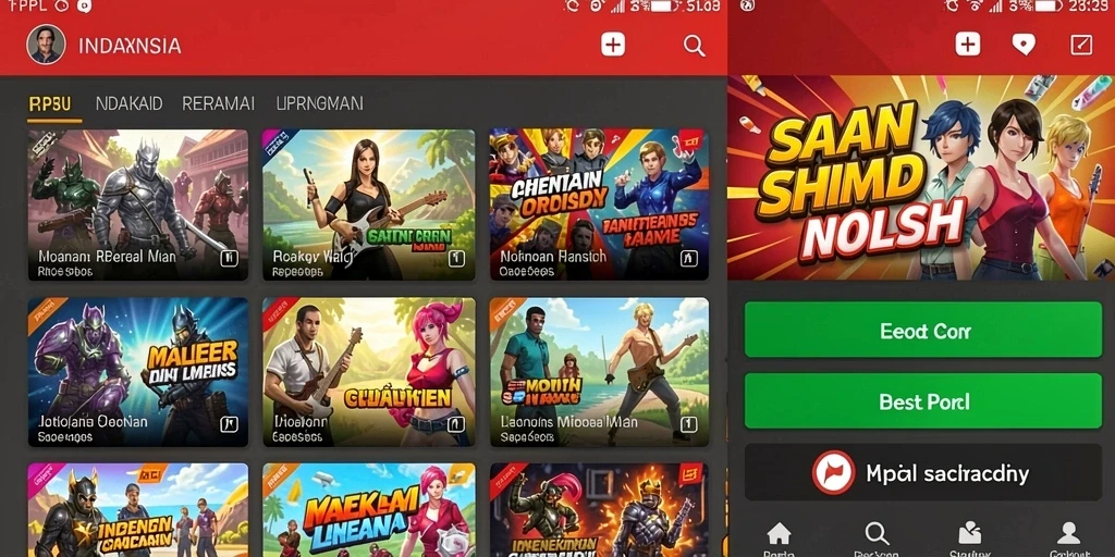 Tampilan level yang menakjubkan dan penuh warna.