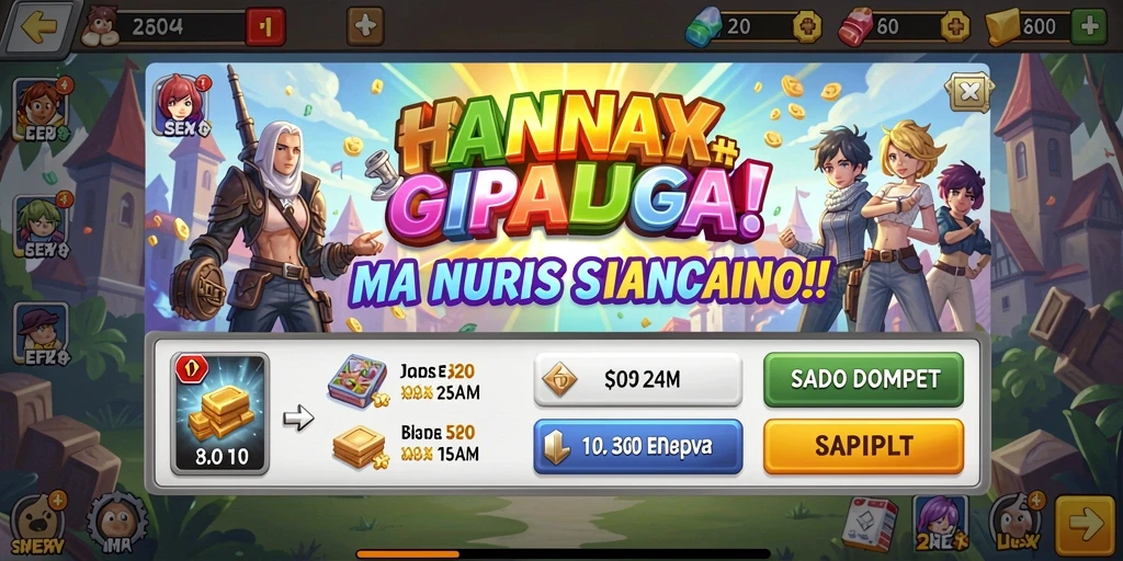 Fitur karakter unik yang dapat dipilih.