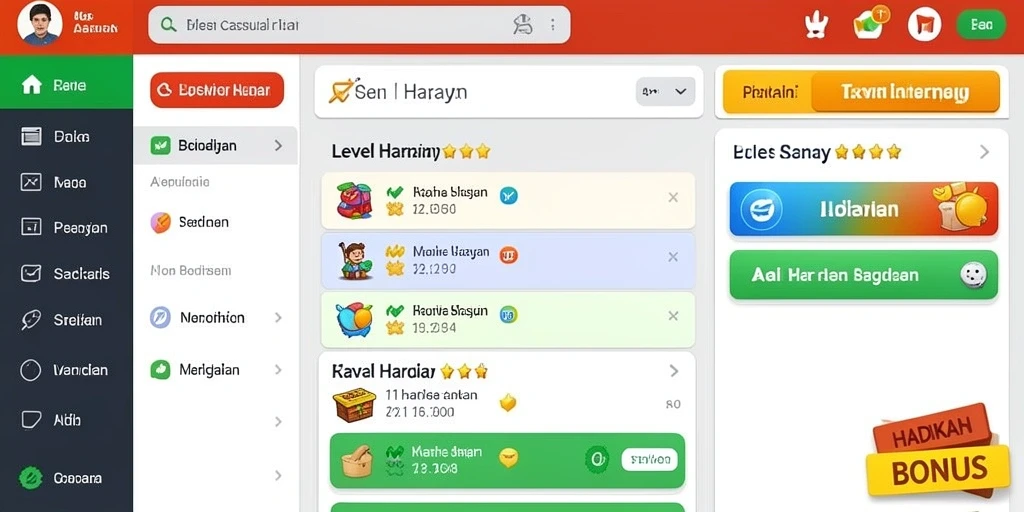 Level menantang untuk pengalaman bermain maksimal.